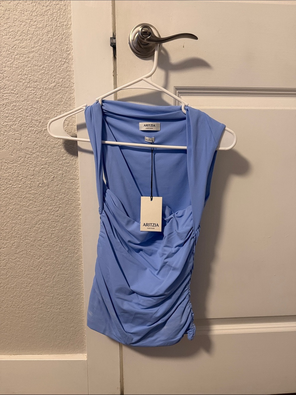 Aritzia blue/lavender babaton contour top